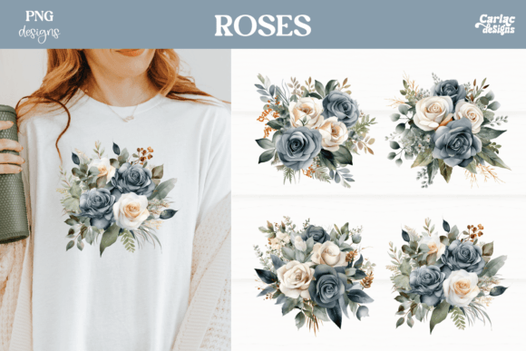 Download Watercolor Roses Sublimation PNG - Premium Resources