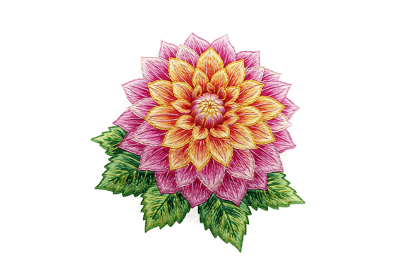 Download Intricate Pink and Orange Dahlia Flower - Orange Collection