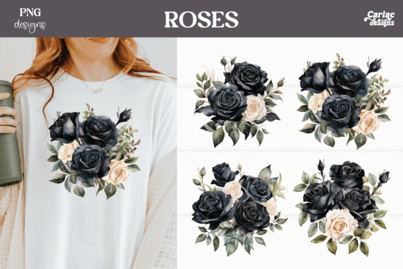 Download Watercolor Roses Sublimation PNG - Premium Resources