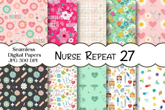 Download Nurse Seamless Repeat Pattern - Seamless repeat Collection