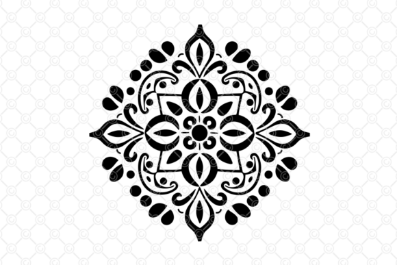 Download Indian Rangoli SVG, Decorative Art, 025 - Rangoli Collection