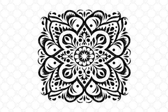 Download Indian Rangoli SVG, Decorative Art, 034 - Rangoli Collection