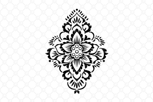 Download Indian Rangoli SVG, Decorative Art, 057 - Rangoli Collection