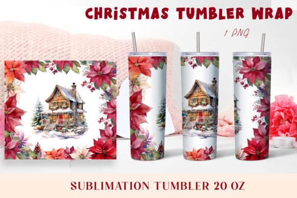 Download Christmas Watercolor Flowers Sublimation - Premium Bundle